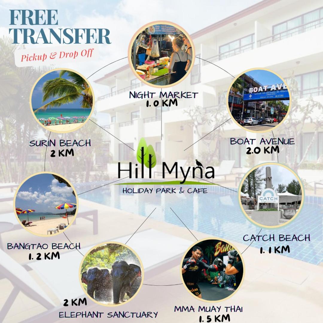 Hill Myna Holiday Park & Cafe Bang Tao Plajı Dış mekan fotoğraf